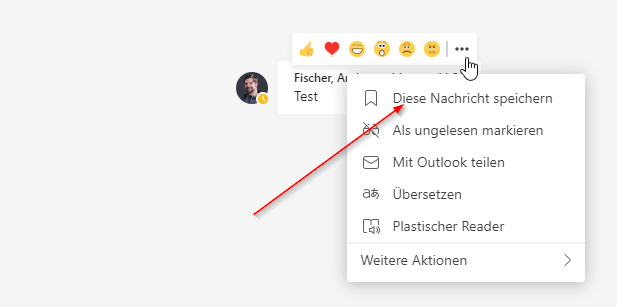 nachricht speichern 1